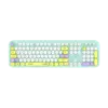 KIT TECLADO Y MOUSE INALAMBRICO ACTECK (AC-940191) MK485 CHIC K-COLORS,RF USB,105 TECLAS,100%,VERDE - Image 2