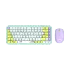 KIT TECLADO Y MOUSE INALAMBRICO ACTECK (AC-940238) MK480 CHIC K-COLORS,RF USB,85 TECLAS,65%,VERDE