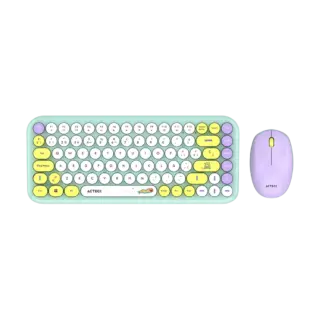 KIT TECLADO Y MOUSE INALAMBRICO ACTECK (AC-940238) MK480 CHIC K-COLORS,RF USB,85 TECLAS,65%,VERDE