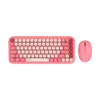 KIT TECLADO Y MOUSE INALAMBRICO ACTECK (AC-940245) MK480 CHIC K-COLORS,RF USB,85 TECLAS,65%,ROJO