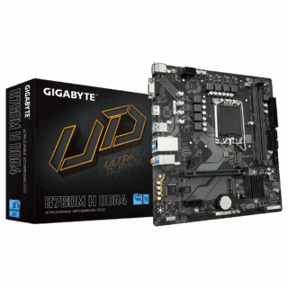 MOTHERBOARD GIGABYTE (B760M H DDR4) SOCKET 1700, 2*DDR4 3200MHZ, HDMI, VGA, MICRO ATX