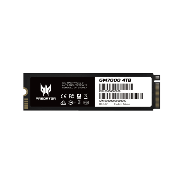 UNIDAD SSD M.2 PREDATOR 1TB (BL.9BWWR.122) GM7000, HEATSINK, 7400 MB/S