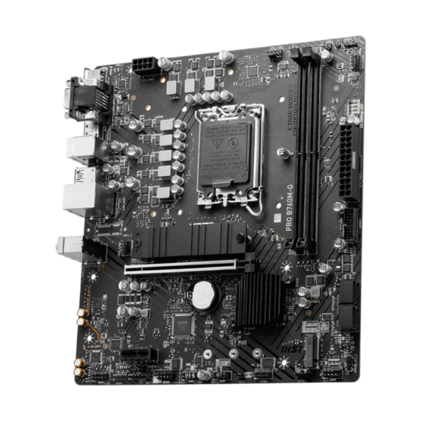 MOTHERBOARD MSI (PRO B760M-G) SOCKET 1700, 2*DDR5 4800,HDMI,DP, D-SUB, 2*M.2, MICRO ATX - Image 3