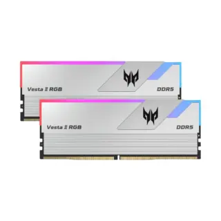 MEMORIA DIMM DDR5 PREDATOR (BL.9BWWR.365) VESTA II, RGB, GAMING, 64GB (2X32GB), PLATA, 6400 MTS,