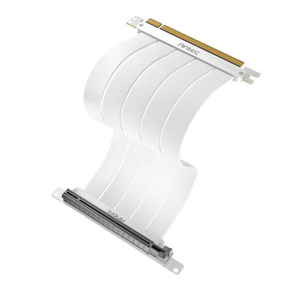 CABLE RISER P/ TARJETA DE VIDEO ANTEC (AT-RCAB-W200-PCIE4-RTX40) CABLE PCI-E 4.0 RTX 40, BLANCO