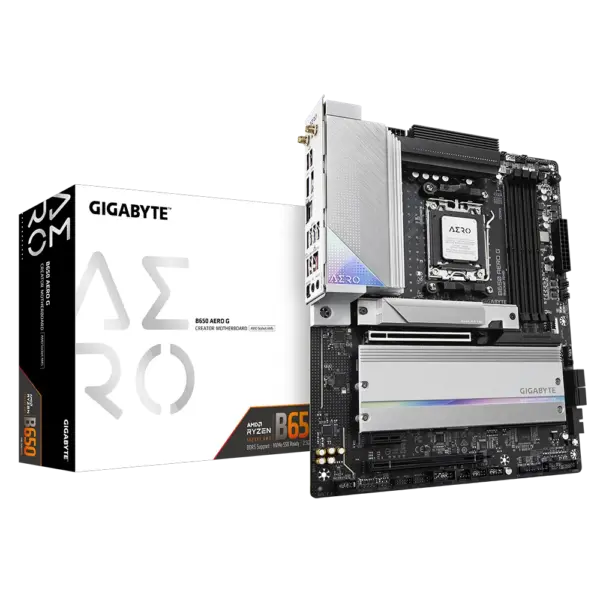 MOTHERBOARD GIGABYTE (B650 AERO G) SOCKET AM5, 4*DDR5 8000MHZ, HDMI, DP, ATX, WIFI6/BT