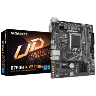 MOTHERBOARD GIGABYTE (B760M K V2 DDR4) SOCKET 1700, 2*DDR4 3200MHZ, HDMI, VGA, MICRO ATX