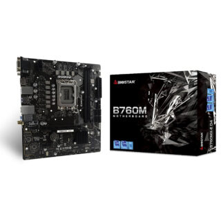 MB BIOSTAR (B760MX2-E D4), LGA1700, DDR4 4400, USB 3.2 GEN1, PCIE M.2 4.0, HDMI, VGA, DVI, RJ45, MICRO ATX