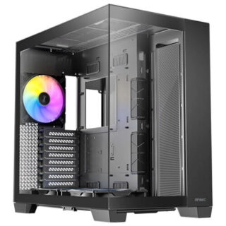 GABINETE ANTEC (C8 ARGB) CONSTELLATION C8 E-ATX,CRISTAL,S/FUENTE,3*FAN,1*USB-C,2*USB 3.0,NEGRO