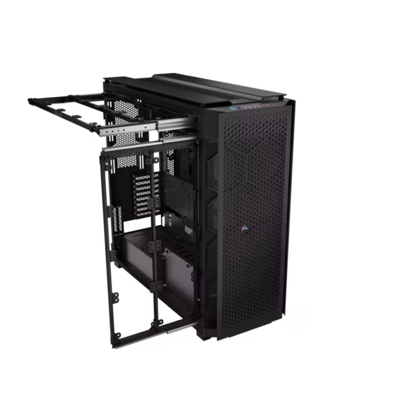 GABINETE CORSAIR (CC-9011273-WW) ICUE LINK 9000 AIRFLOW,CRISTAL TEMP,SUPER TORRE,SIN FUENTE,NEGRO - Image 3