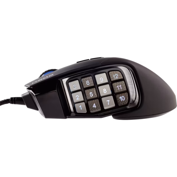 MOUSE OPTICO CORSAIR (CH-9304211-NA) SCIMITAR RGB ELITE,17 BOTONES PROGAMABLES,18000 DPI,NEGRO - Image 4