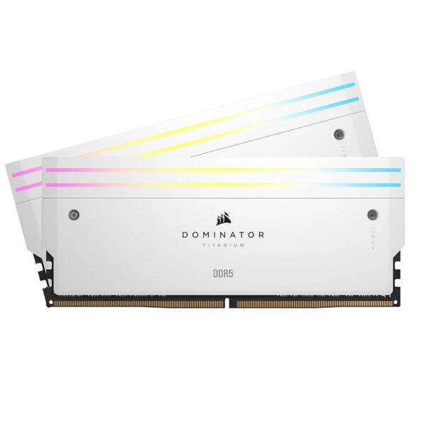MEMORIA DIMM DDR5 CORSAIR (CMP32GX5M2X7200C34W) 32GB (2X16GB) 7200MHZ DOMINATOR TITANIUM BLANCO CL34