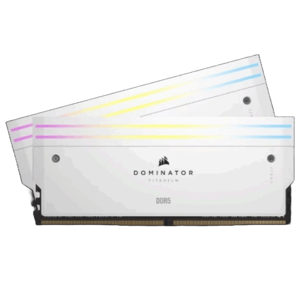 MEMORIA DIMM DDR5 CORSAIR (CMP32GX5M2B6000C30W) 32GB (2X16GB) 6000MHZ DOMINATOR TITANIUM BLANCO CL30
