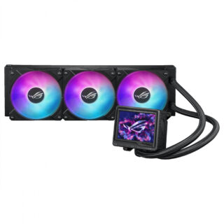VENTILADOR P/CPU ASUS (ROG RYUJIN III 360 ARGB EXTREME) 3FANS 120MM, LCD 3.5",ENFRIAMIENTO LIQUIDO
