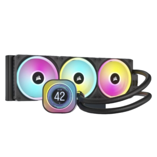 VENTILADOR P/CPU CORSAIR (CW-9061008-WW) ICUE LINK H150I LCD AIO,360MM,ENFRIAMIENTO LIQUIDO,NEGRO
