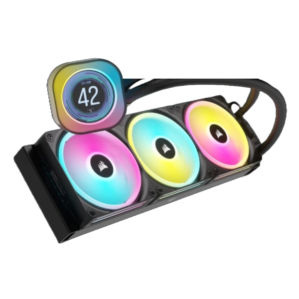 VENTILADOR P/CPU CORSAIR (CW-9061008-WW) ICUE LINK H150I LCD AIO,360MM,ENFRIAMIENTO LIQUIDO,NEGRO - Image 2