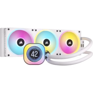 VENTILADOR P/CPU CORSAIR (CW-9061010-WW) ICUE LINK H150I LCD AIO,360MM,ENFRIAMIENTO LIQUIDO,BLANCO