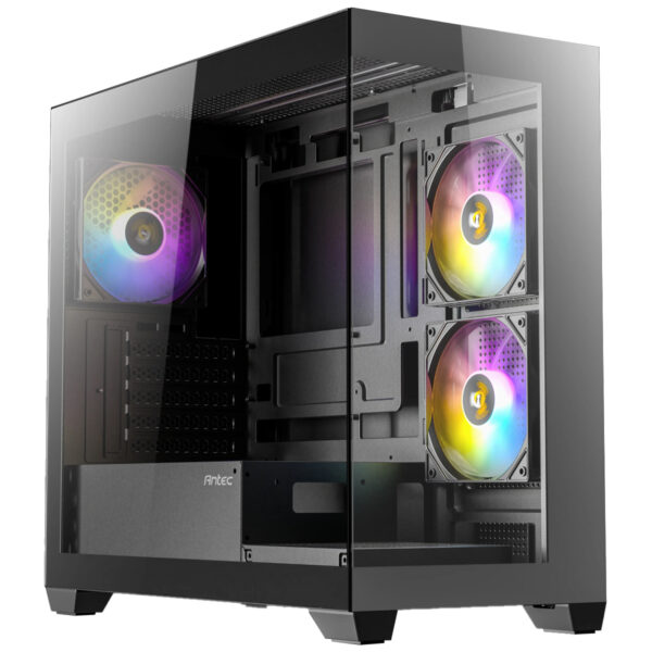 GABINETE ANTEC (0-761345-10142-4) CX300M ARGB NEGRO, MICRO-ATX, ITX, S/FUENTE