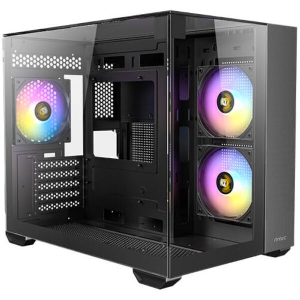 GABINETE ANTEC (CX600M TRIO ARGB B) CX600M TRIO ARGB NEGRO, MICRO-ATX, ITX, S/FUENTE
