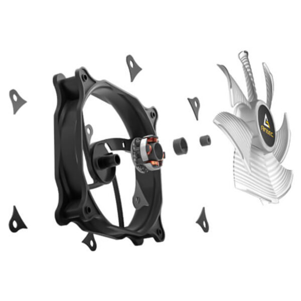 VENTILADOR P/GABINETE ANTEC (F12 RACING ARGB) 1 FAN 120MM ARGB,1500 RPM,NEGRO - Image 2