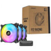 VENTILADOR P/GABINETE ANTEC (F12 RACING ARGB 3PK) 120MM PWM CASE FAN 3PK, NEGRO