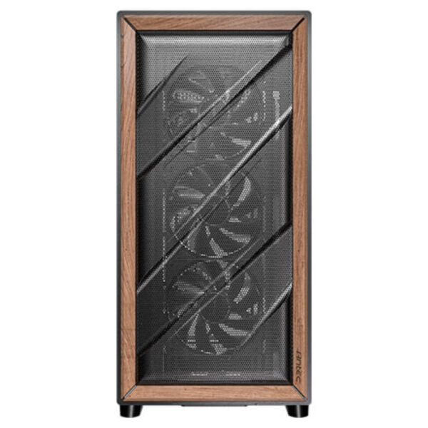GABINETE ANTEC (0-761345-10133-2) FLUX, NEGRO/MADERA, E-ATX, ATX, M-ATX, ITX, S/FUENTE - Image 3