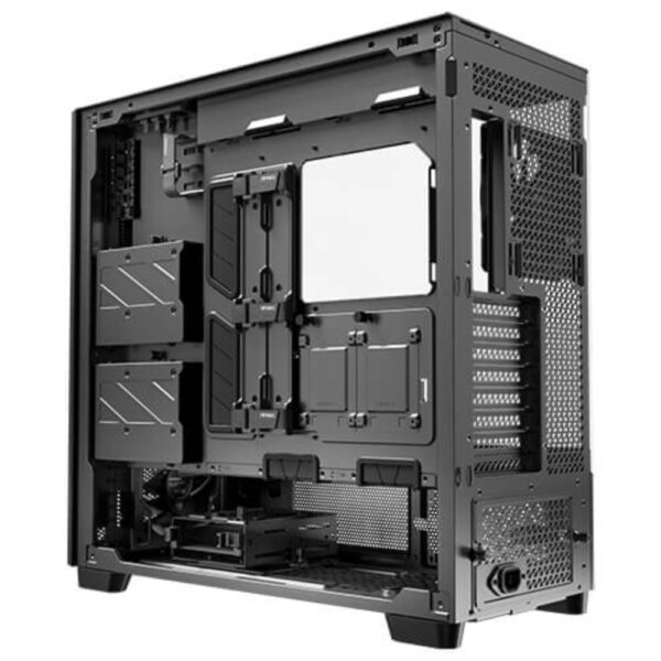GABINETE ANTEC (0-761345-10148-6) FLUX PRO, NEGRO/MADERA, E-ATX, ATX, M-ATX, ITX, S/FUENTE - Image 2