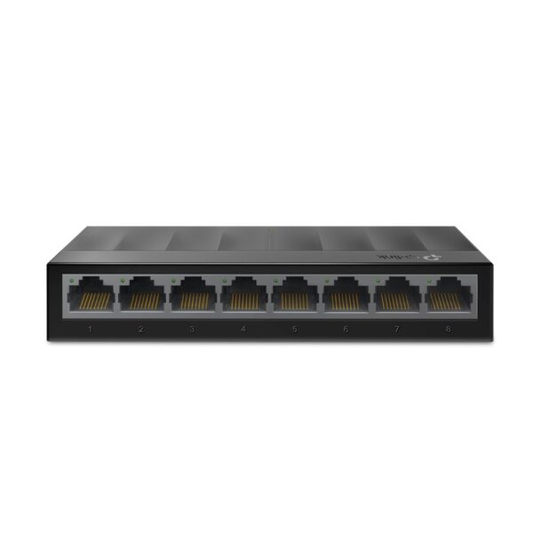 SWITCH TP-LINK (LS1008G) ESCRITORIO/PARED, 8X GIGABIT, 16 GBPS, 4000 ENTRADAS, NO ADMINISTRABLE