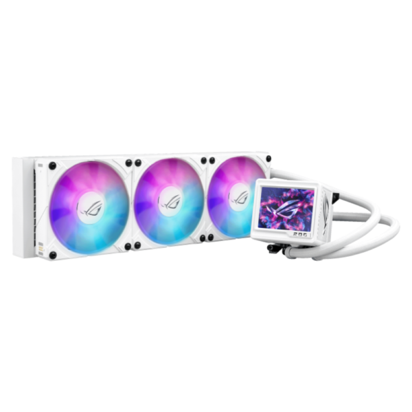 VENTILADOR P/CPU ASUS (ROG RYUJIN III 360 ARGB EXTREME WHT)3FANS 120MM,LCD 3.5",ENFRIAMIENTO LIQUIDO - Image 2