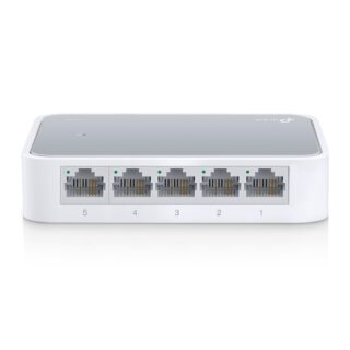 SWITCH TP-LINK (TL-SF1005D) ESCRITORIO, 5X ETHERNET, 1 GBPS, 1000 ENTRADAS, NO ADMINISTRABLE