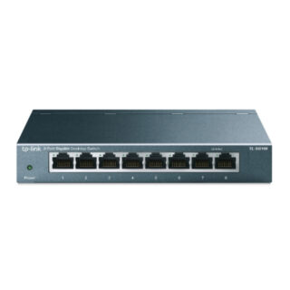 SWITCH TP-LINK (TL-SG108) ESCRITORIO, 8X GIGABIT,16 GBITS/S, NO ADMINISTRABLE