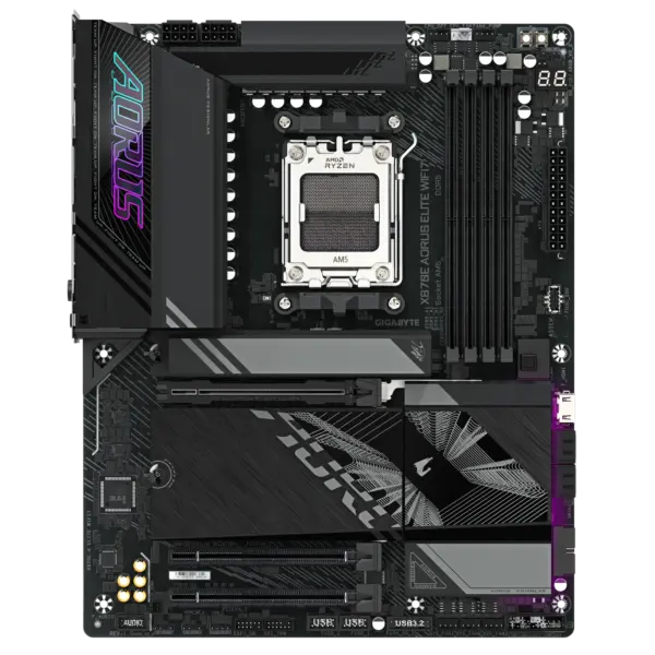 MOTHERBOARD GIGABYTE (X870E AORUS ELITE WIFI7) SOCKET AM5, 4*DDR5 8200MHZ, HDMI, ATX, WIFI7/BT - Image 2