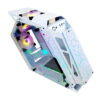 GABINETE XZEAL (XZGAIRRGBW) IRO2, MICRO ATX,CRISTAL+METAL 4*VENTI ARGB, SIN FUENTE, BLANCO