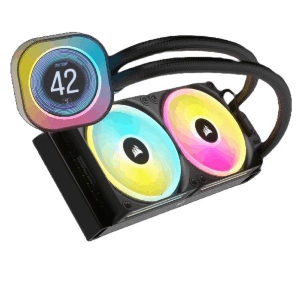 VENTILADOR P/CPU CORSAIR (CW-9061007-WW) ICUE LINK H100I LCD AIO,240MM,ENFRIAMIENTO LIQUIDO,NEGRO - Image 4