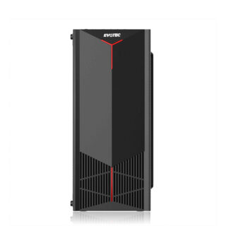 GABINETE EVOTEC (EV-1025) MATX, FUENTE 500W, 4* VENTILADORES, 2*USB 3.0,NEGRO