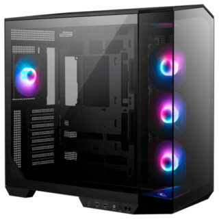 GABINETE MSI (MAG PANO 100R PZ) NEGRO,VIDRIO TEMPLADO,4*VENTILADOR, ATX, SIN FUENTE