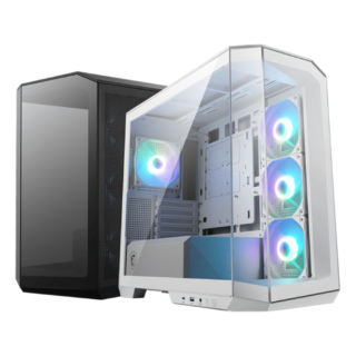 GABINETE MSI (MAG PANO 100R PZ WHITE) BLANCO,VIDRIO TEMPLADO,4*VENTILADOR, ATX, SIN FUENTE