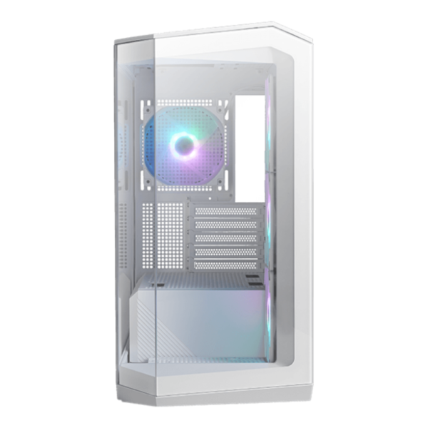 GABINETE MSI (MAG PANO 100R PZ WHITE) BLANCO,VIDRIO TEMPLADO,4*VENTILADOR, ATX, SIN FUENTE - Image 2