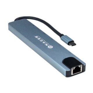 ADAPTADOR NACEB (NA-0128) HUB, USB TIPO C, 8 EN 1, 1*RJ45, 1* HDMI, 2*USB 2.0, 2*USB C, PD+SD/TF