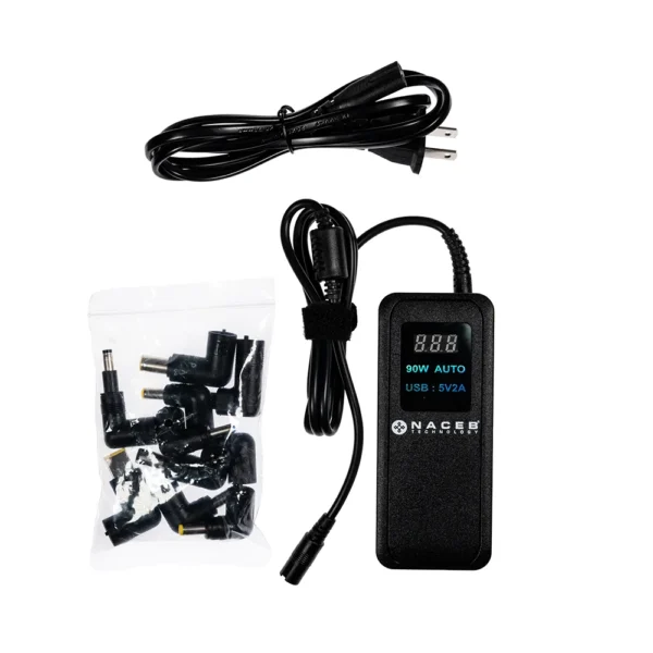 ADAPTADOR NACEB (NA-013) UNIVERSAL P/LAPTOP, 9 PUNTAS INTERCAMBIABLES, 90W - Image 3