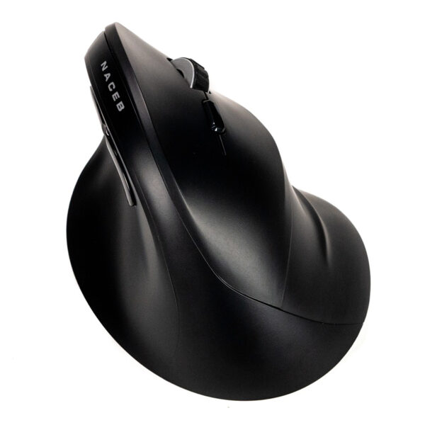 MOUSE INALAMBRICO NACEB (NA-0130) VERTICAL, USB, BLUETOOTH, 1600DPI, 5*BOTONES+RUEDA, NEGRO - Image 3