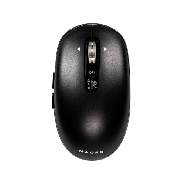 MOUSE INALAMBRICO NACEB (NA-0131N) SLIM NEGRO, USB, BLUETOOTH, 3200DPI, SCROLL INFINITO/HORIZONTAL .