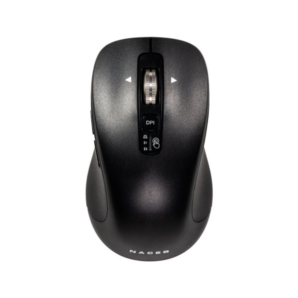 MOUSE INALAMBRICO NACEB (NA-0132) CONFORT NEGRO, USB, BLUETOOTH, 3200DPI, SCROLL INFINITO/HORIZONTAL