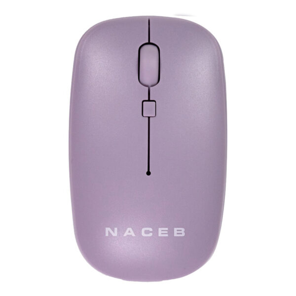 MOUSE INALAMBRICO NACEB (NA-0136M) SLIM, USB 2.4, 1600DPI, 3*BOTONES+RUEDA