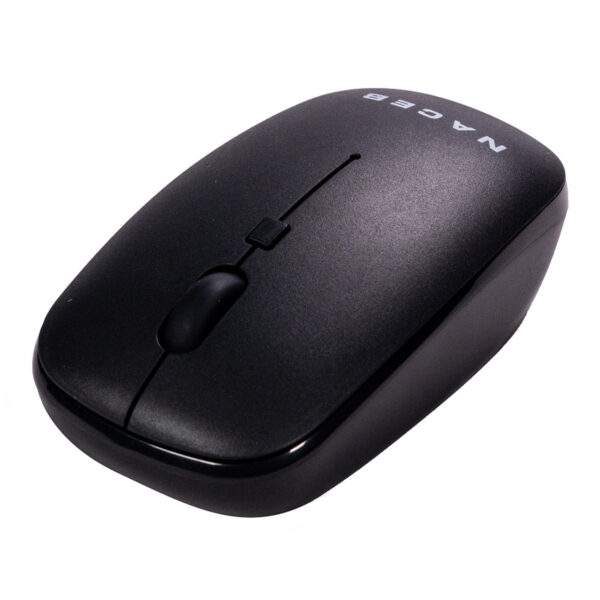 MOUSE INALAMBRICO NACEB (NA-0136N) SLIM, USB 2.4, 1600DPI, 3*BOTONES+RUEDA, NEGRO - Image 3
