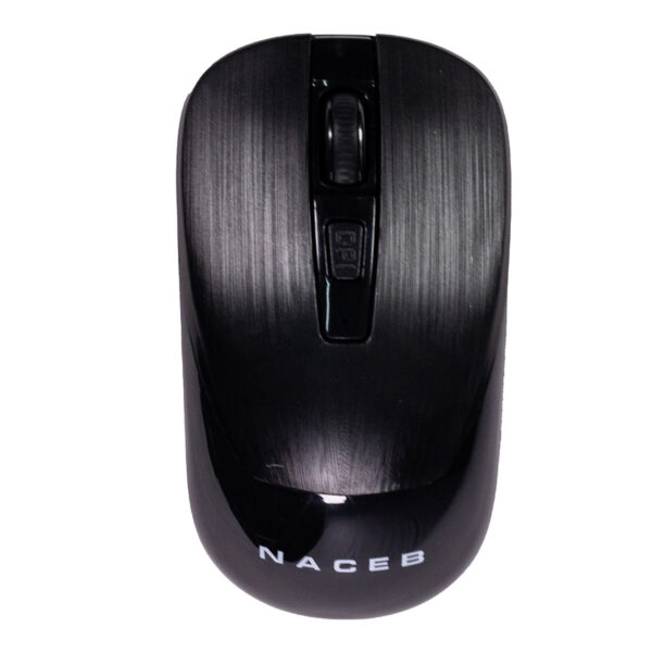 MOUSE INALAMBRICO NACEB (NA-0137N) USB 2.4, 1600DPI, 3*BOTONES+RUEDA, NEGRO