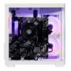 GABINETE NACEB (NA-0636B) GAMER MINI-PECERA, M-ATX, BLANCO, VENTANA, INCLUYE 3*VENTILADORES ARGB - Image 3