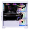 GABINETE NACEB (NA-0637B) GAMER, MEDIA TORRE ATX, 4*VENTILADORES, CRISTAL TEMPLADO, BLANCO - Image 3