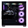GABINETE NACEB (NA-0637N) GAMER, MEDIA TORRE ATX, 4*VENTILADORES, CRISTAL TEMPLADO, NEGRO - Image 3
