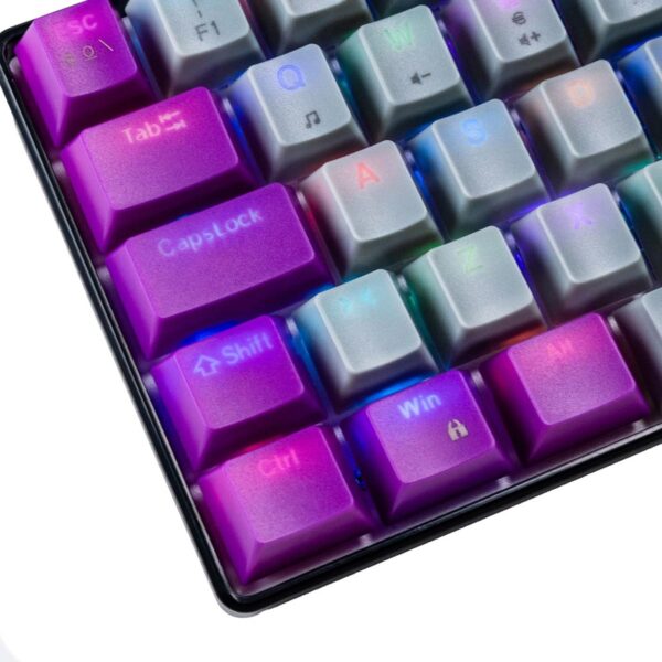 TECLADO NACEB (NA-0963G) MECANICO, RGB, 69 TECLAS GRIS CON EXTRA TECLAS INTERCAMBIABLES - Image 3